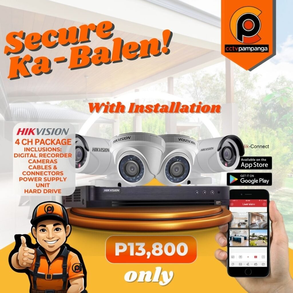 4 camera cctv package pampanga cctv