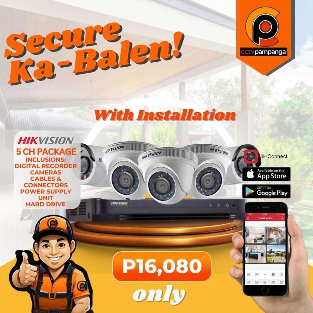 5 camera cctv package pampanga cctv 