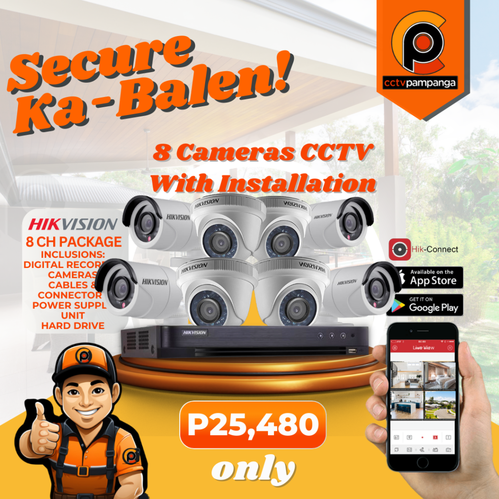 8 channel cctv package pampanga with installation