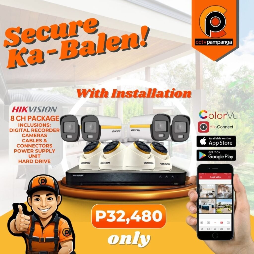 8 camera colorvu cctv package pampanga cctv